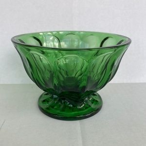 Vintage Green Glass Bowl